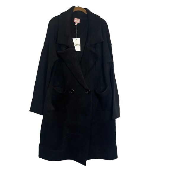Show Me Your MuMu Sweater Women’s Medium Melrose Jacket Black Knit Duster - Picture 1 of 10